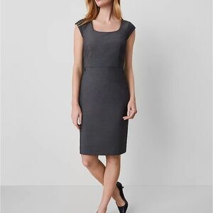 Ann Taylor Factory Gray Sheath Dress